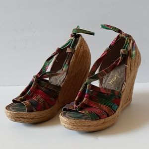 Sam Edelman Rope Platform Wedge Sandals